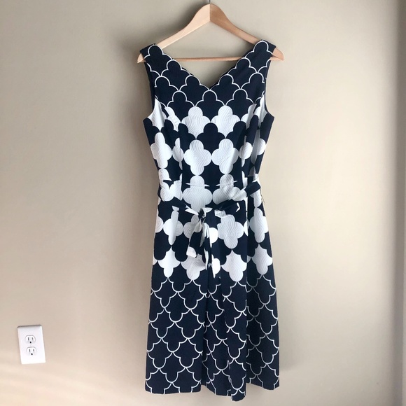 talbots navy blue dress